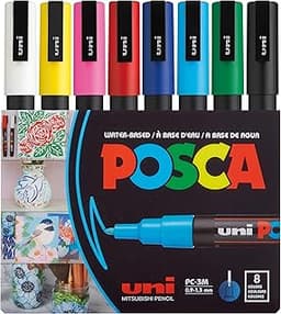 POSCA PC3M 8 couleurs