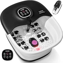 Bain de pieds chauffant pliable