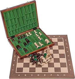 Set d’échecs en noyer LUX