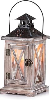Lanterne en bois vintage