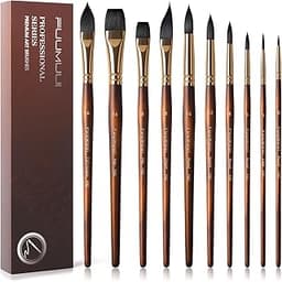 Pinceaux aquarelle pro (10 pcs)