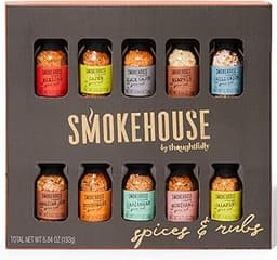Smokehouse by Thoughtfully, Lot de 10 mini bouteilles en verre