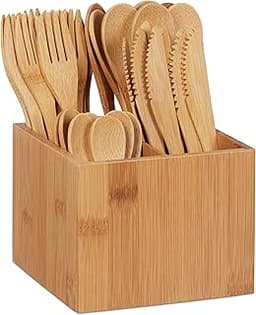 Set de couverts en bambou 41 pièces