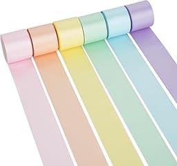 DINDOSAL Ruban de Satin Pastel