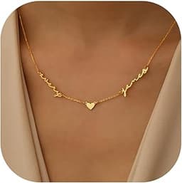 Collier prénom plaqué or
