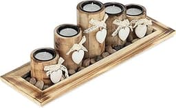 Relaxdays Set de Porte-Bougies