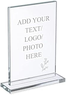 Trophée rectangulaire en verre
