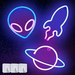 Set Fusée & Alien néon