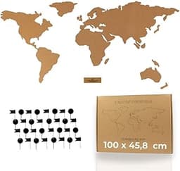 Carte du monde en liège