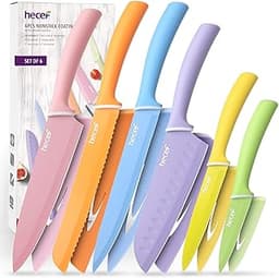 Set couteaux colorés hecef