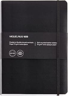 Miquelrius Carnet cuir recyclé 600 pages