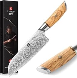 XINZUO Couteau Santoku Acier Damas