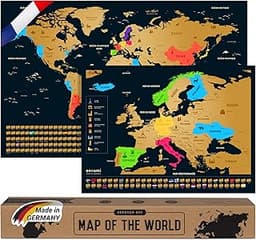 Carte du Monde à Gratter