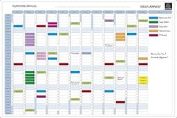 Exacompta Planning Annuel Magnétique
