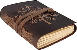 Moonster® Carnet de Notes Ligné en Cuir