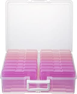 novelinks Boîte de rangement photo 10x15 – 16 boîtes internes