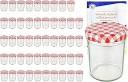 MamboCat Lot de 50 bocaux en verre, pots à confiture