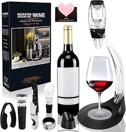 TOSUTO Aérateur & Décanteur 8‑en‑1 avec coffret