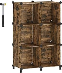 Étagère modulaire 6 cubes SONGMICS