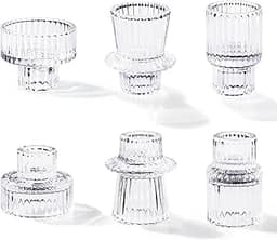 Toptime Bougeoirs en Verre