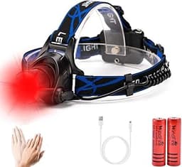 Lampe frontale USB capteur de mouvement