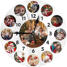 Naispanda Horloge Personnalisée avec Photo