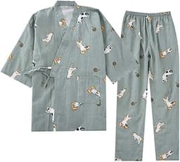 Pyjama kimono en coton
