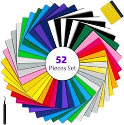 YIYADl – Lot de 52 feuilles HTV