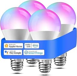 Meross Ampoule LED Connectée, Lot de 4