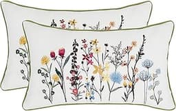 Lot de 2 taies d’oreiller Fleurs Sauvages