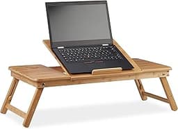 Relaxdays Table XL en bambou