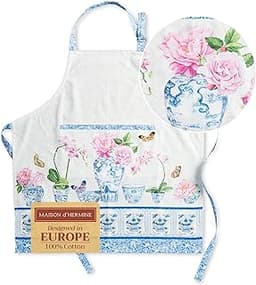 Maison d'Hermine Tablier 100 % coton réglable avec poche