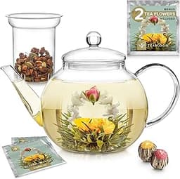 Théière en verre Teabloom