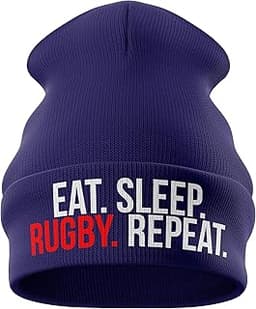 Bonnet de Rugby ‘Eat Sleep Rugby Repeat’