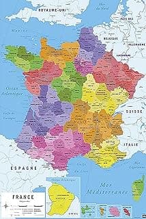 Poster Carte de France 2017