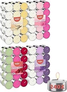 Bolsius 240 bougies chauffe-plat parfumées