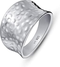 Amberta – bague martelée argent 925