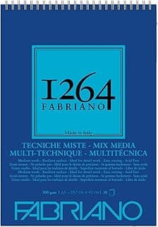 FABRIANO Honsell 19100644 Mix Media 1264 Bloc à Spirales