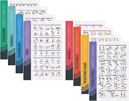 PosterMate Lot de 8 Posters Fitness