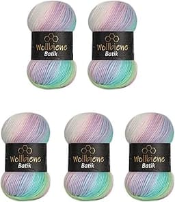 Wollbiene Batik Lot de 5 pelotes de laine