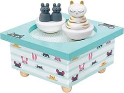 Boîte à musique Dancing Chat & Souris Trousselier