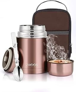 ZWOOS 800ml Thermos Alimentaire Chaud
