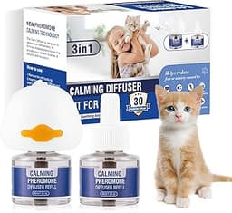 Diffuseur de phéromones 3‑en‑1 pour chats
