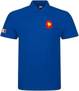 Super Lemon Polo de rugby bleu pour adulte - Style rétro vintage