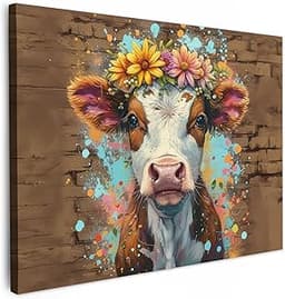 Impression sur Toile Vache