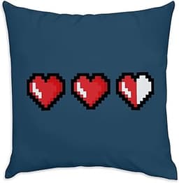 Fabulous Coussin Coeur Pixel en velours