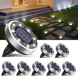 btfarm Lot de 8 Lampes Solaires au Sol