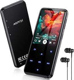 AGPTEK 64Go – Lecteur MP3 Bluetooth avec haut‑parleur