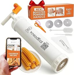 KneadEat Kit de fabrication de churros avec poignée alimentée par booster