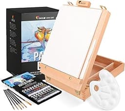 Mallette‑chevalet Zenacolor – Set 34 pièces